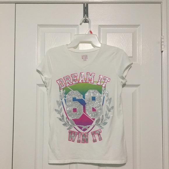 y2k vintage sparkly glittery baby tee - Picture 1 of 2